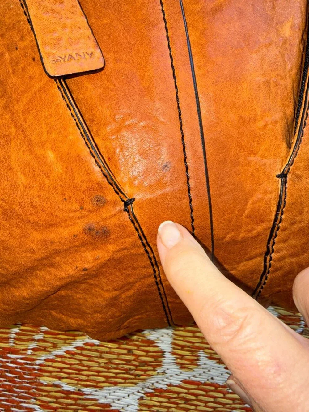 orYANY vintage Gwen leather hobo bag Cognac